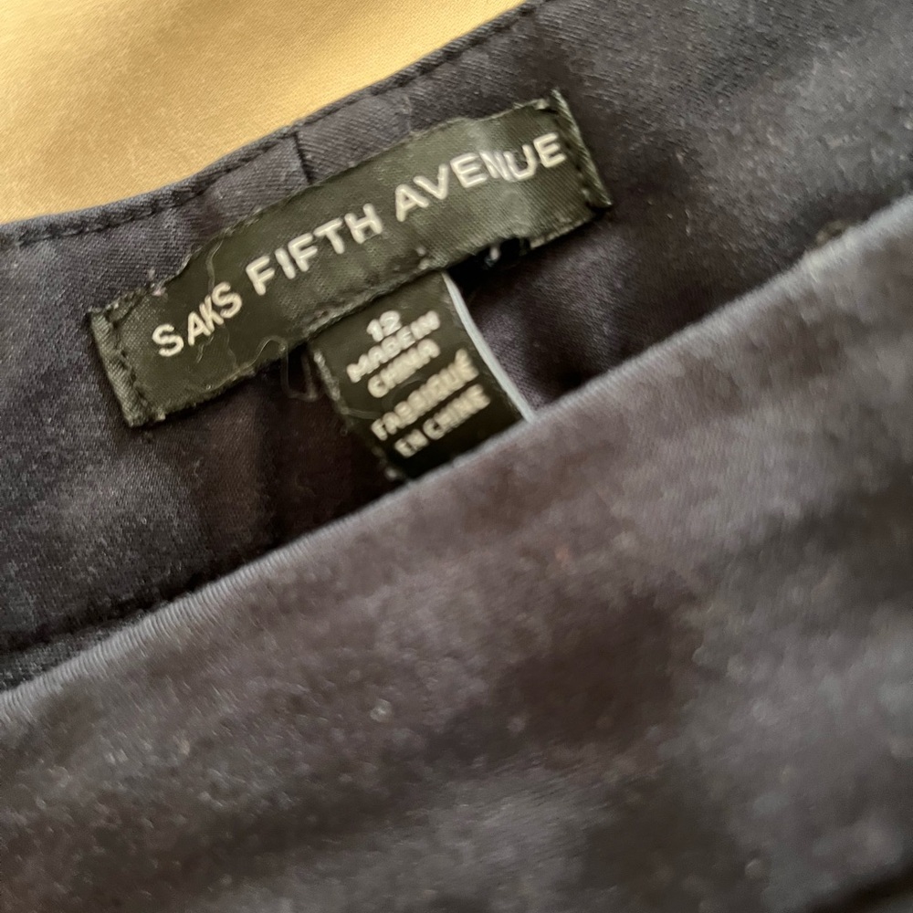 Saks Fifth Avenue Classic Black Trousers